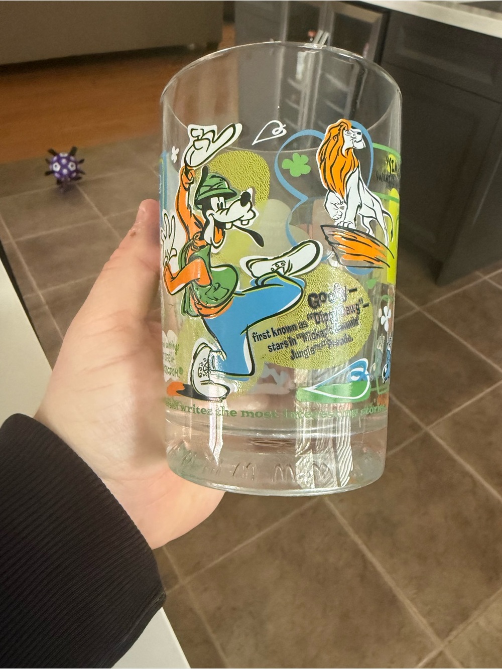 Mcdonalds Disney Vintage Character Glass